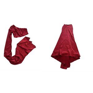 ALAMOUR Miya 2-Piece Dress in Wine Red